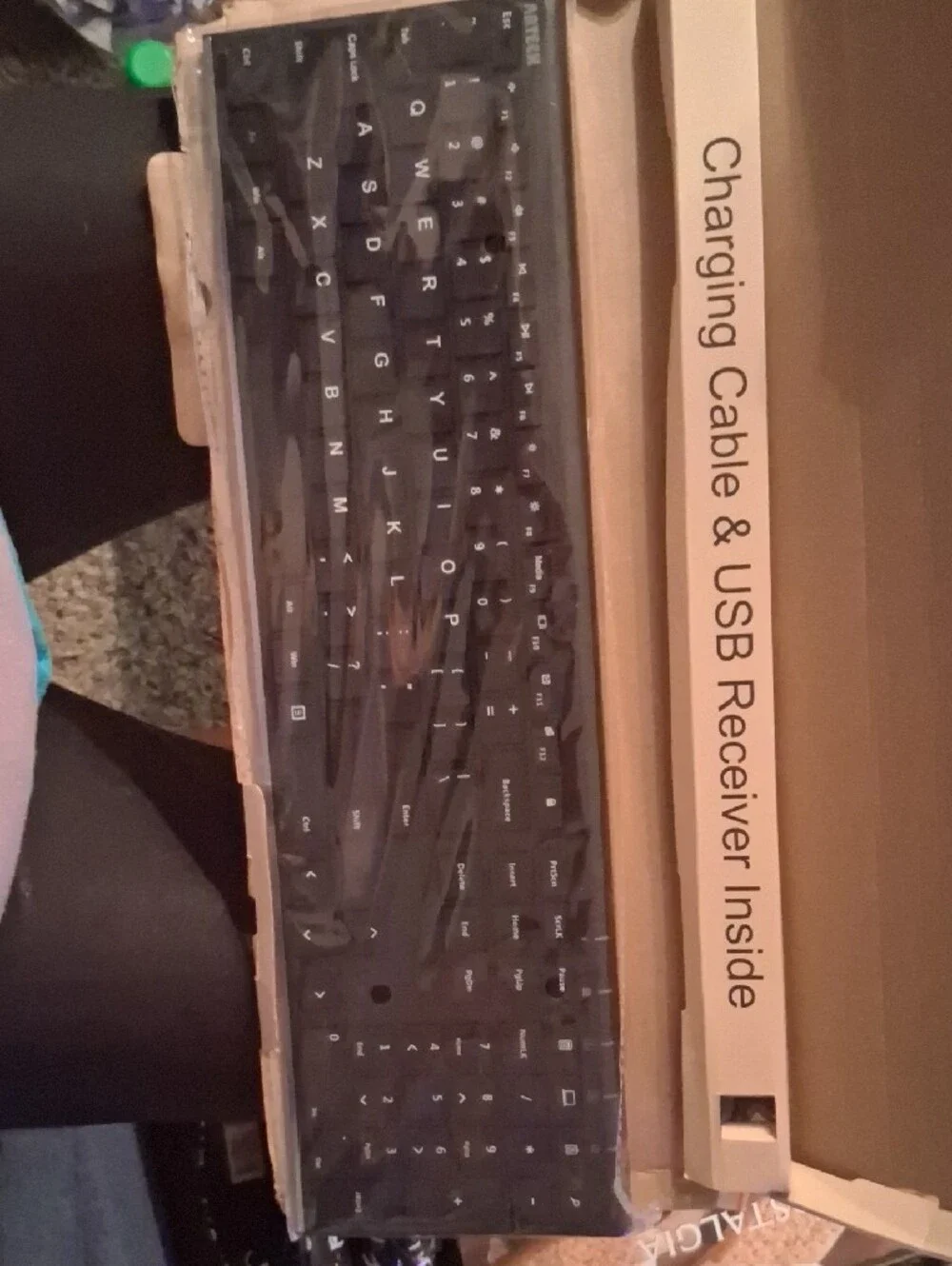 HW192 Wireless Stainless Steel Keyboard — Brown Kraft
